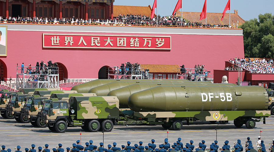 China tests missile with 10 nuclear warheads.