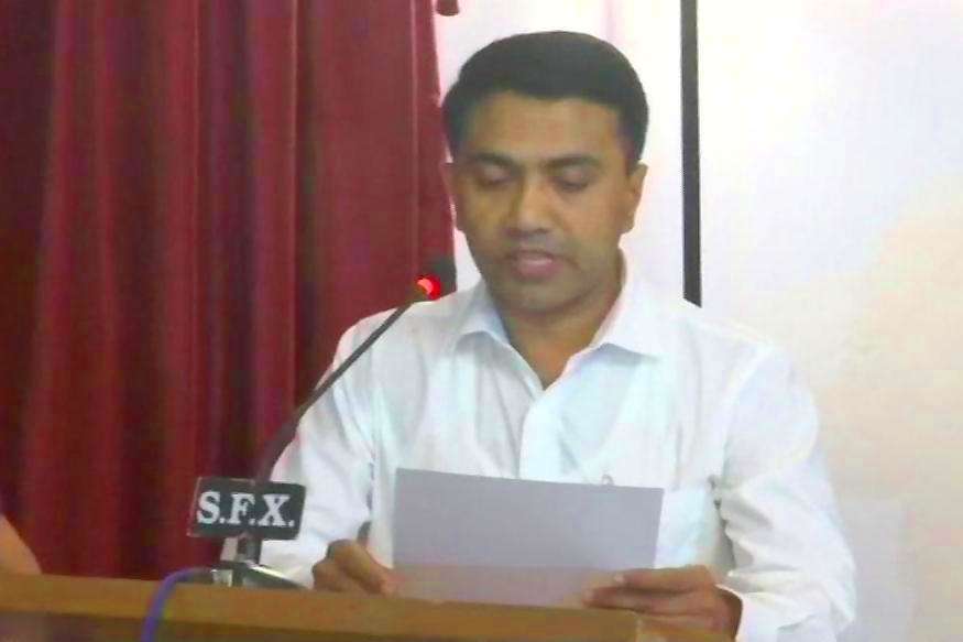  Pramod Sawant of BJP sworn in as Chief Minister of Goa at 2 am