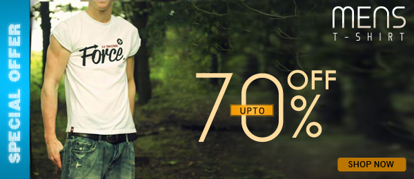 Mens T-shirt Upto 70% Off