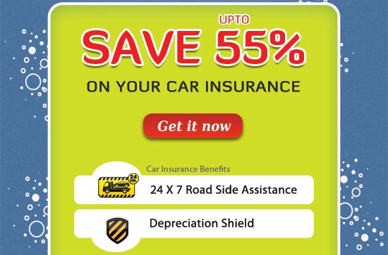 Save   upto 55% on your Car Insurance
