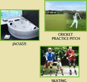 Jacuzzi, Cricket Practice Pitch, Skating