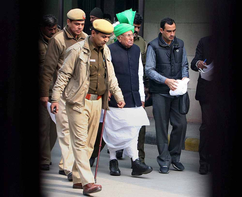 10 year sentence to ex-CM of Haryana, Om Prakash Chautala.