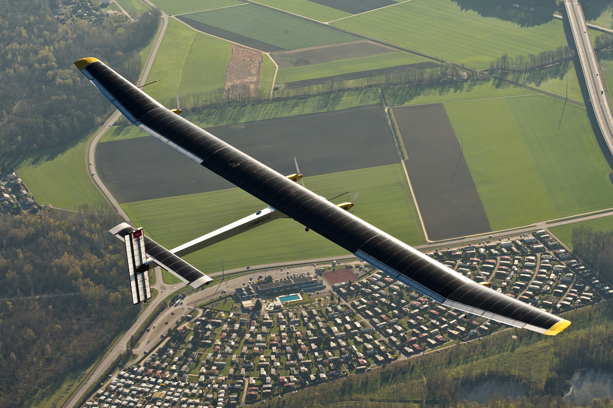 Gliding Through The World With 'NO' Drop Of Fuel, Solar Powered Plane Takes-Off.