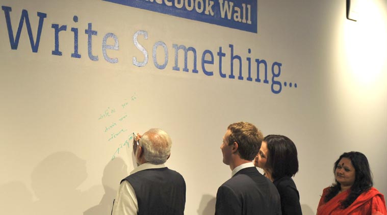 Do You know what Modi wrote on the walls of Facebook Headquarters?
