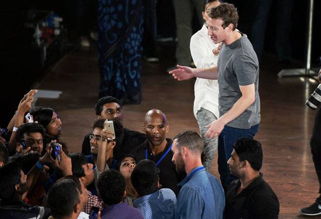 Mark Zuckerburg at IIT Delhi